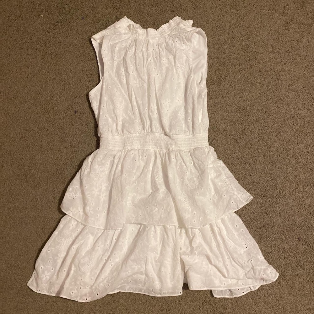 NWT sleeveless eyelet mini dress